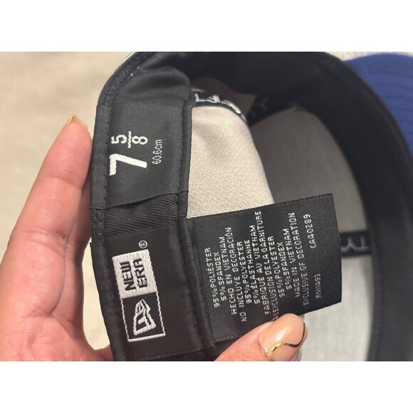 Los Angeles Dodgers Fitted Cap 7 5/8 New Era MLB 2024 Gray - Picture 9 of 9